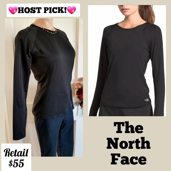 The North Face Tops - PRICE REDUCED! on $55 North Face Flash Dry Long Sleeve Crew Shirt black sz small